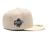 Kšiltovka New Era 59FIFTY MLB World Series Pin New York Yankees Stone / Chrome White