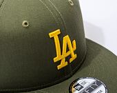 Kšiltovka New Era 9FIFTY MLB Side Patch Los Angeles Dodgers New Olive / Mellow Yellow