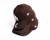 Dětská Kšiltovka New Era 9FORTY Kids MLB League Essential Los Angeles Dodgers Dark Brown / Off White