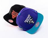 Kšiltovka Mitchell & Ness NBA Core V Snapback Chicago Bulls Purple-Teal