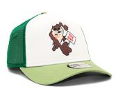 Kšiltovka New Era 9FORTY A-Frame Trucker Character Looney Tunes Taz Nephrite Green