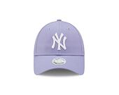 Dámská kšiltovka New Era 9FORTY Womens League Essential New York Yankees - Lavender / White