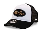 Dětská kšiltovka New Era 9FORTY Kids A-Frame Trucker Oval Black / White