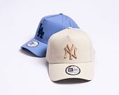 Kšiltovka New Era 9FORTY A-Frame MLB Seasonal New York Yankees Stone / Ash Brown