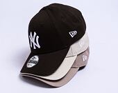 Kšiltovka New Era - 9FORTY League Essential - NY Yankees - Brown / White