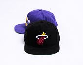 Kšiltovka Mitchell & Ness Sweet Suede Snapback Miami Heat Black