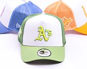 Kšiltovka New Era 9FORTY A-Frame Trucker MLB Style Activist Oakland Athletics Cooperstown Green / Cy