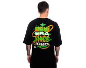 Triko New Era Spray Graphic Oversized Tee - Black / Sour Green