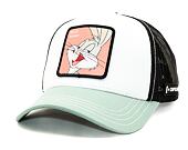 Kšiltovka Capslab Looney Tunes Trucker - Superior Bugs Bunny - White / Black / Mint