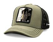 Kšiltovka Capslab Looney Tunes Trucker - Metallic Daffy Duck - Green / Black