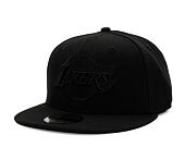 Kšiltovka New Era 59FIFTY NBA Black on Black Essential Los Angeles Lakers Black / Black