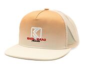 Kšiltovka Karl Kani J Gradient Flat Brim sand/white