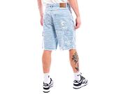 Kraťasy Karl Kani Og Heavy Distressed Wavy Print Carpenter blue