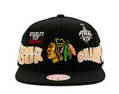 Kšiltovka Mitchell & Ness World Champs Snapback NHL Chicago Blackhawks Black