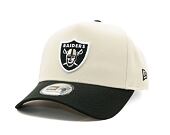 Kšiltovka New Era - 9FORTY A-Frame Cream Patch - Las Vegas Raiders - Stone / Black