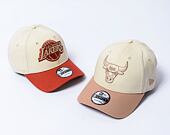 Kšiltovka New Era - 9FORTY Color Block - Chicago Bulls - Beige