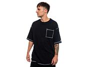 Triko New Era - Wash Oversized Tee - Black / Off White