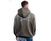 Mikina Karl Kani Small Signature Tribal OS Full Zip Hoodie anthracite