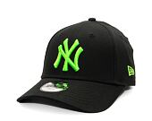 Dětská Kšiltovka New Era - 9FORTY Kids MLB Neon - NY Yankees - Black / Green Glow