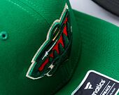 Kšiltovka Fanatics - Minnesota Wild - A/CAP Str Mid Crn Adj Sqv Sbk - Dark Green