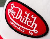 Kšiltovka Von Dutch - Trucker Boston - Cotton Twill White / Red