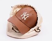 Kšiltovka New Era - MLB Image Drop - Leather 9FORTY - NY Yankees - Brown / White