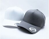 Kšiltovka Yupoong 5-Panel Curved Classic Snapback white