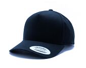 Kšiltovka Yupoong 5-Panel Curved Classic Snapback black