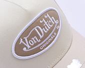 Kšiltovka Von Dutch - Trucker Boston - Caps - Cot Twill - Cream/ Beige