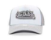 Kšiltovka Von Dutch - Trucker Rockford - Caps - Cot Twill - White/ Grey