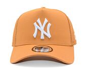 Kšiltovka New Era - MLB Essential 9FORTY Trucker - NY Yankees - Ochre / Stone