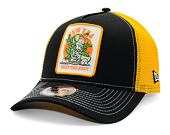 Kšiltovka New Era - Summer Patch 9FORTY Trucker - Black / Grilled Yellow