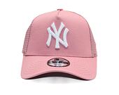 Dětská Kšiltovka New Era - MLB Essential 9FORTY Trucker - NY Yankees - Pink / White