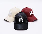 Dámská Kšiltovka New Era - MLB Crinkled PU 9FORTY - NY Yankees - Black / White