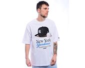 Triko New Era - MLB Script Graphic Tee - NY Yankees - White