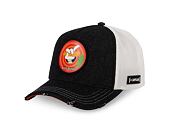 Kšiltovka Capslab - Trucker Looney Tunes - Bugs Bunny Carrot - Denim Black