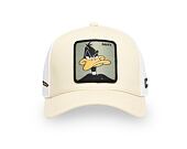 Kšiltovka Capslab - Trucker Looney Tunes - Daffy Duck - Cream / White