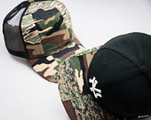 New Era Patchwork Camo Trucker 9FORTY Woodland Camo Snapback Cap