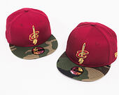 New Era Team Camo Cleveland Cavaliers 9FIFTY Cardinal/Woodland Camo Snapback Cap