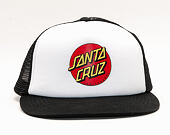 Santa Cruz Classic Dot Mesh Cap White/Black