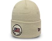 New Era Flagged Out Cuff Knit Stone Winter Beanie