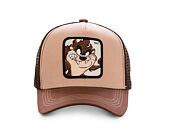 Dětská Kšiltovka Capslab Trucker - Looney Tunes - Taz - Brown YOUTH