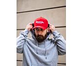 Mitchell & Ness Pinscript Redline Snapback Branded Scarlet / White Cap