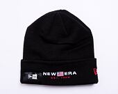 New Era Logo Front Beanie Black