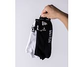 New Era Flag Sneaker 3Pack Black Socks