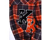 Karl Kani Chest Signature Heavy Flannel Overshirt cognac