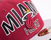 New Era 59FIFTY Word Ark Miami Heat Team Color Cap