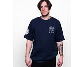 New Era Heritage Back Print Oversized Tee New York Yankees Oceanside Blue / Off White T-Shirt