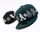 New Era 59FIFTY MLB All-Over-Print Paisley 5 Oakland Athletics Team Color / Optic White Cap