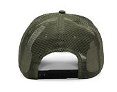 New Era 9FORTY A-Frame Trucker US State Wordmark New Olive Cap